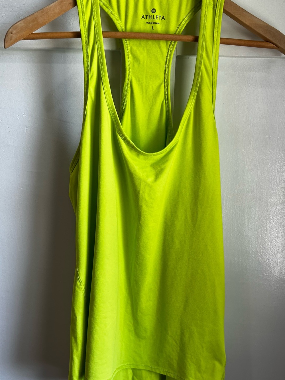 Athleta Women's Neon Lime Racerback Tank Top